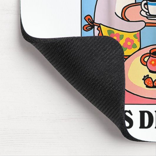 Funny Coffee Lover With Cute Cat More Espresso Les Mousepad (Ecke)