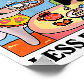 Funny Coffee Lover With Cute Cat More Espresso Les Poster (Ecke)