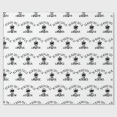 Funny Coffee Lovers Design. Mein Bluttyp ist Kaffe Geschenkpapier (Flach)