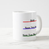 Funny Coffee Lovers Jumbo-Tasse (Vorderseite Rechts)