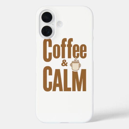 Funny Coffee Lover's Zen Quote Case-Mate iPhone Hülle (Rückseite)
