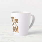 Funny Coffee Lover's Zen Quote Milchtasse (Rechte Ecke)