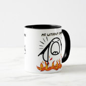 Funny Coffee Meme: Vor und nach Kaffeepausen Tasse (VorderseiteRechts)