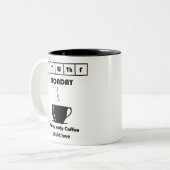 Funny Coffee Montag Meme Tasse (Vorderseite Links)