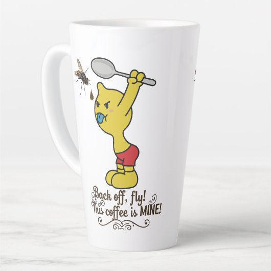 Funny Coffee Mug Back Off Fly! This Coffee is MINE Milchtasse (Linke Ecke)