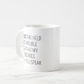Funny Coffee Mug, Sarcastic Mug, Funny Coffee Cup, Kaffeetasse (Vorderseite Links)