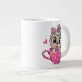 Funny Coffee Mugs - Jumbo Tasse - Niedliches Dog A (Vorderseite Rechts)