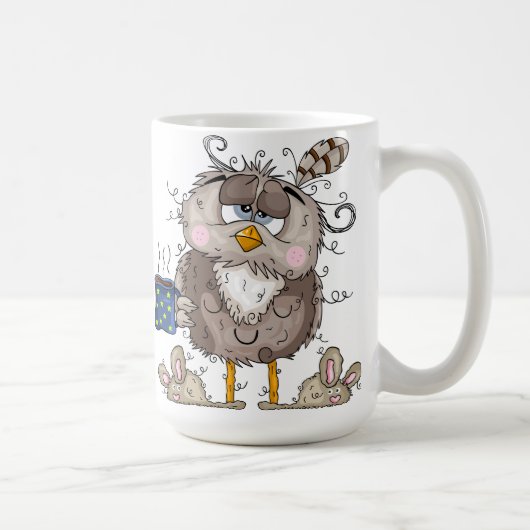 Funny Coffee Mugs - Schlampe Eule Weckte Tasse auf (Rechts)