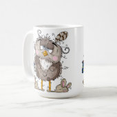 Funny Coffee Mugs - Schlampe Eule Weckte Tasse auf (Vorderseite Links)