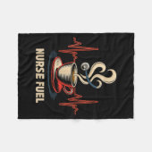 Funny Coffee Nurse Ekg Nurses Energy Caffeine Love Fleecedecke (Vorderseite (Horizontal))