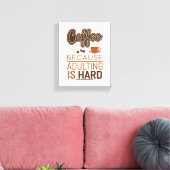 Funny Coffee Perfekt für Ihre Küche oder Ihr Büro Leinwanddruck (Insitu (Wohnzimmer))