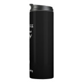 Funny Coffee Personalisiert Name Style Thermosbecher (Nach rechts gedreht)