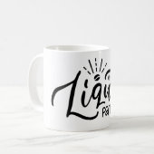 Funny coffee Phrase-Liquid Geduld Kaffeetasse (Vorderseite Links)