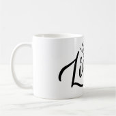 Funny coffee Phrase-Liquid Geduld Kaffeetasse (Links)