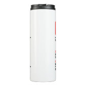 Funny Coffee Prescription Personalisiert Name Thermosbecher (Rückseite)