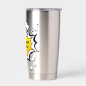 Funny Coffee Quote Comic Style Mug Thermobecher (Links)