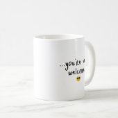 Funny Coffee Quote | Sarcastic Gift Idea | Minimal Kaffeetasse (VorderseiteRechts)