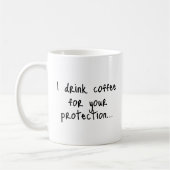 Funny Coffee Quote | Sarcastic Gift Idea | Minimal Kaffeetasse (Links)