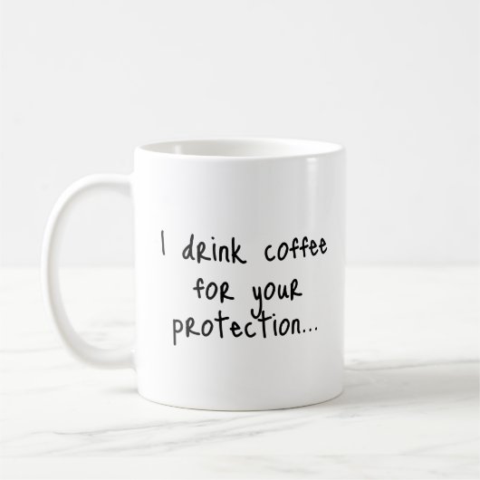 Funny Coffee Quote | Sarcastic Gift Idea | Minimal Kaffeetasse (Links)
