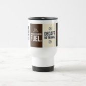 Funny Coffee Quote Travel Mug – Flat Typographic  Reisebecher (Mittel)