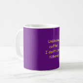 Funny Coffee Quotes Geschenke für Kaffeeliebhaber Kaffeetasse (Vorderseite Links)