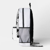 Funny Coffee Raccoon – Caffeine & Bad Choices Art Bedruckter Rucksack (Rechts)