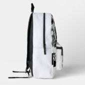 Funny Coffee Raccoon – Caffeine & Bad Choices Art Bedruckter Rucksack (Links)