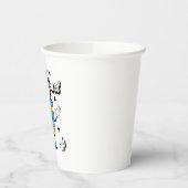 Funny Coffee Retro Mascot Pappbecher (Links)