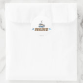 Funny Coffee Runder Aufkleber (Tasche)