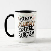 Funny Coffee & Sarcasm - Funny Coffee Tasse (Links)