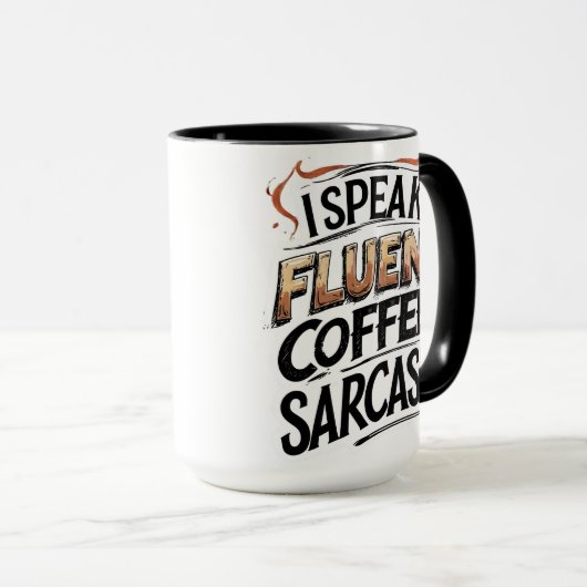 Funny Coffee & Sarcasm - Funny Coffee Tasse (VorderseiteRechts)