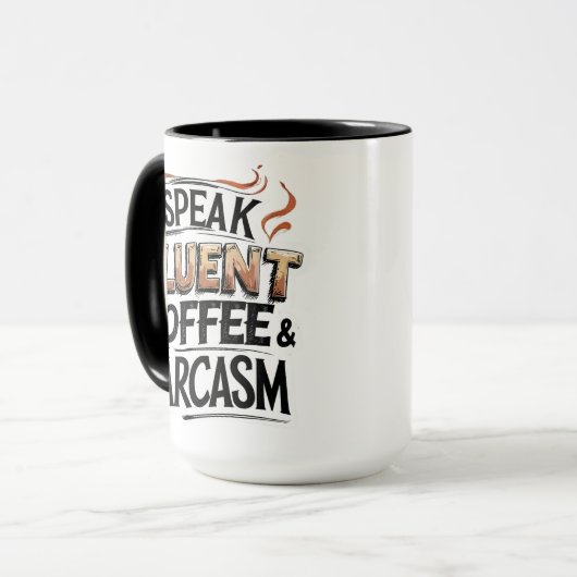 Funny Coffee & Sarcasm - Funny Coffee Tasse (Vorderseite Links)