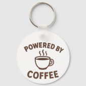 Funny Coffee Schlüsselanhänger - "Powered by Coffe (Rückseite)