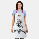 Funny Coffee Schürze Personalisiert für Mama (Getragen)