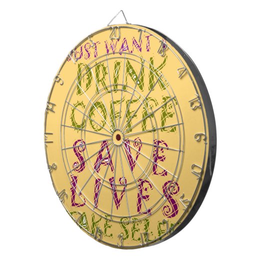 Funny Coffee Selfquote Design Dartscheibe (Vorderseite rechts)