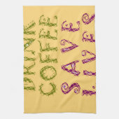 Funny Coffee Selfquote Design Geschirrtuch (Vertikal)