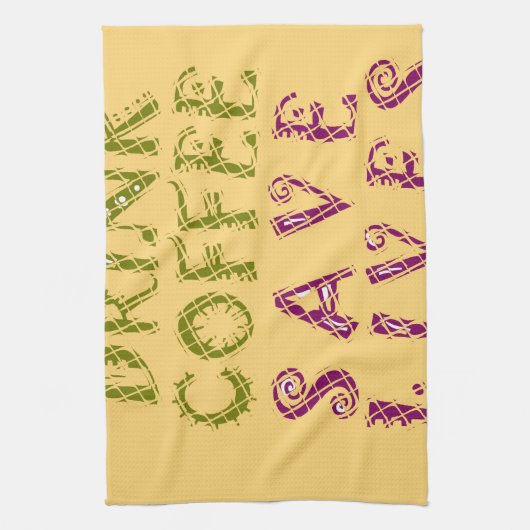 Funny Coffee Selfquote Design Geschirrtuch (Vertikal)