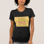 Funny Coffee Selfquote Design T-Shirt (Vorderseite)