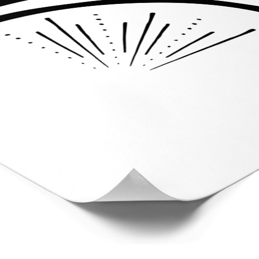 Funny Coffee Sign Poster (Ecke)