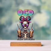 Funny coffee skeletart acrylschild (Neutral)