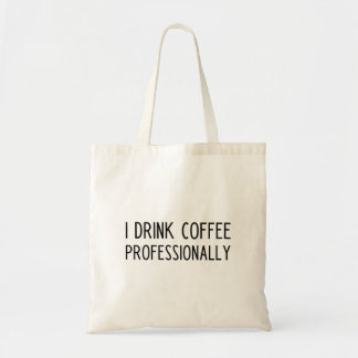 Funny Coffee Slogan Tote Bag Tragetasche