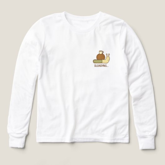 Funny Coffee Snail Pun - Langsame Ladung (Design Vorderseite)