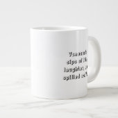 Funny Coffee Sprichwort mit Personalisierung Tasse (Vorderseite Rechts)