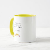 Funny Coffee Sprichwort Moderner Fun Spaß Tasse (Vorderseite Links)