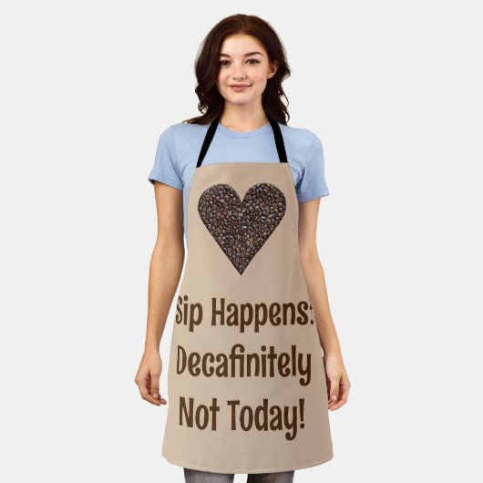 Funny Coffee Sprichwort Schürze (Getragen)