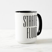 Funny Coffee Starter Fluid Tasse (VorderseiteRechts)