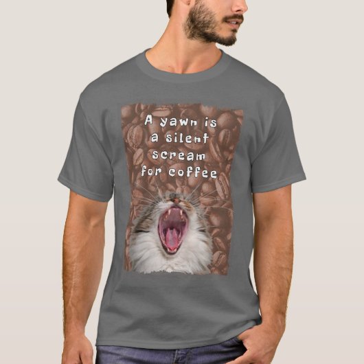 Funny Coffee T Shirt (Vorderseite)