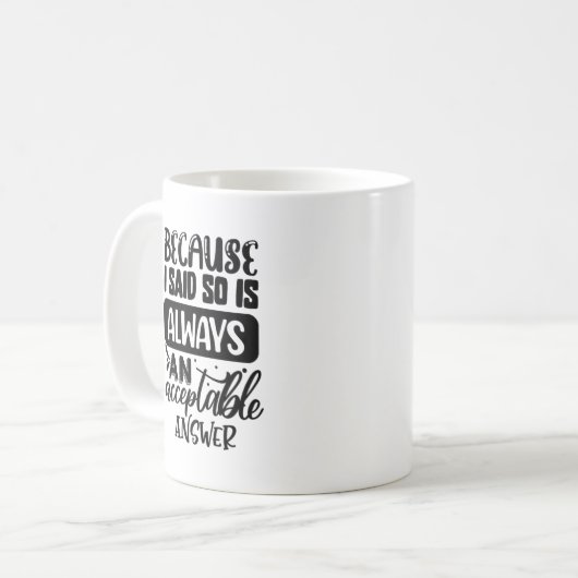 Funny Coffee Tasse (Vorderseite Links)