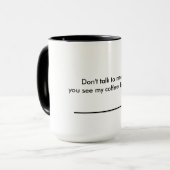 Funny Coffee Tasse (Vorderseite Links)