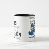 Funny Coffee Tasse - Behaltend Augenrollen (Zentrum)